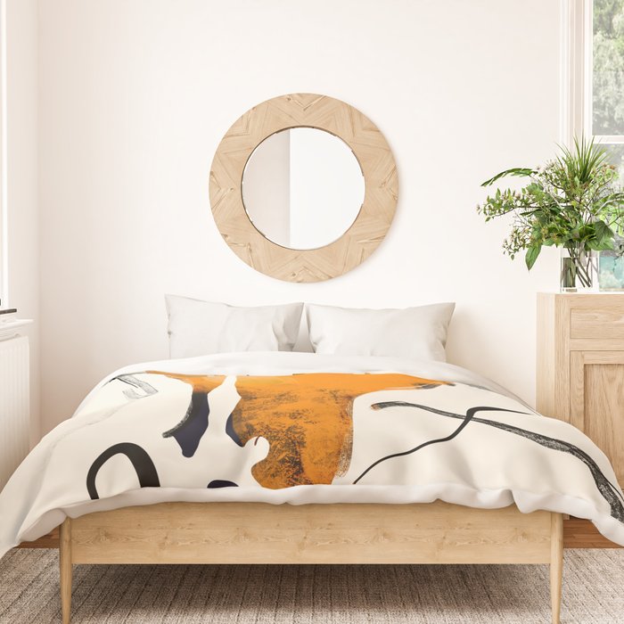 Abstract Minimal Horse 2 Duvet Cover Gallery Image 3