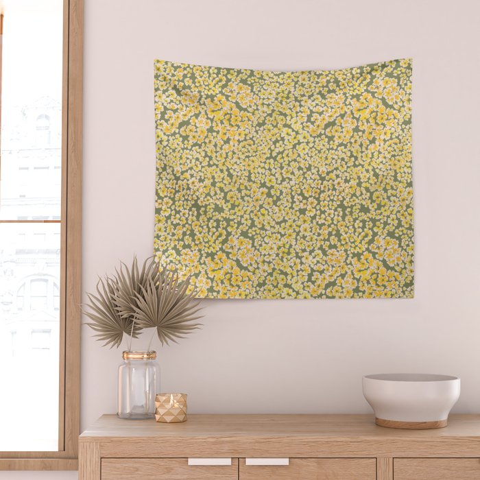 Bohemian Wildflower Meadow Wall Tapestry Gallery Image 2