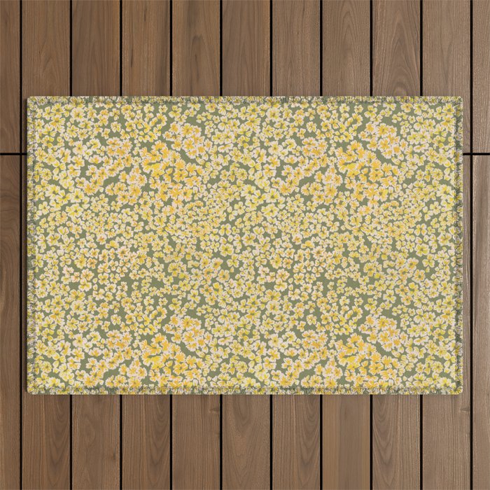 Bohemian Wildflower Meadow Outdoor Rug Gallery Image 1