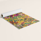 Snake Princess Tropical Jungle Vibes Multicolor Yellow Yoga Mat Gallery Image 2