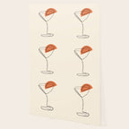 Minimalist Orange Martini Cocktail Drink Wallpaper Gallery Image 2