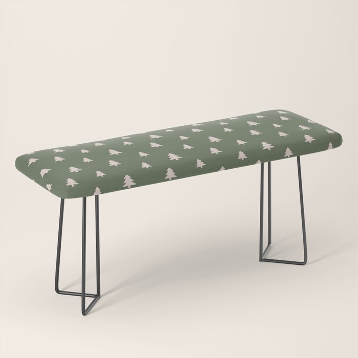 Christmas Tree Pattern Green Bench Gallery Image 1