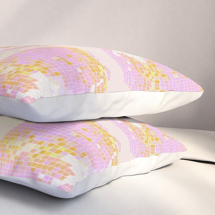 Disco Ball - Peach Pillow Sham Gallery Image 3