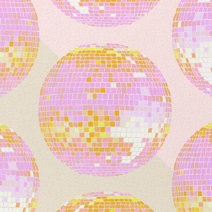 Disco Ball - Peach Coffee Mug Gallery Image 2