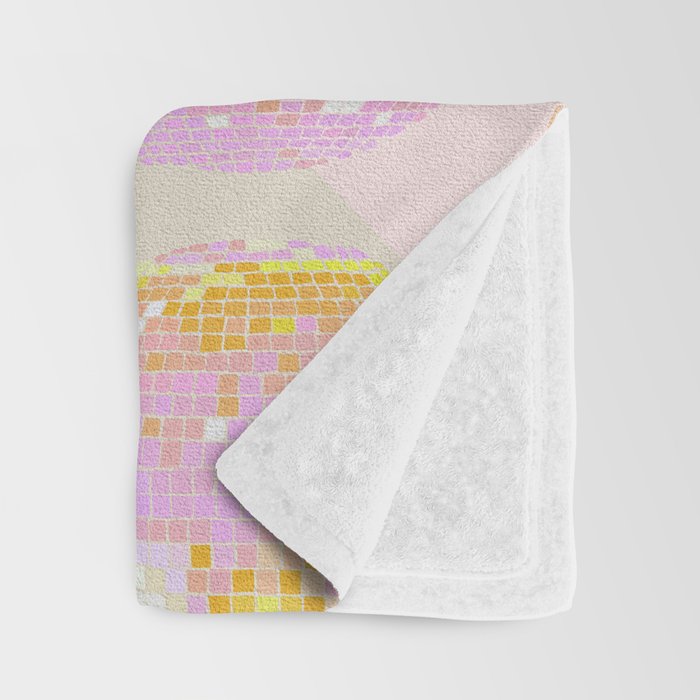 Disco Ball - Peach Throw Blanket Gallery Image 3