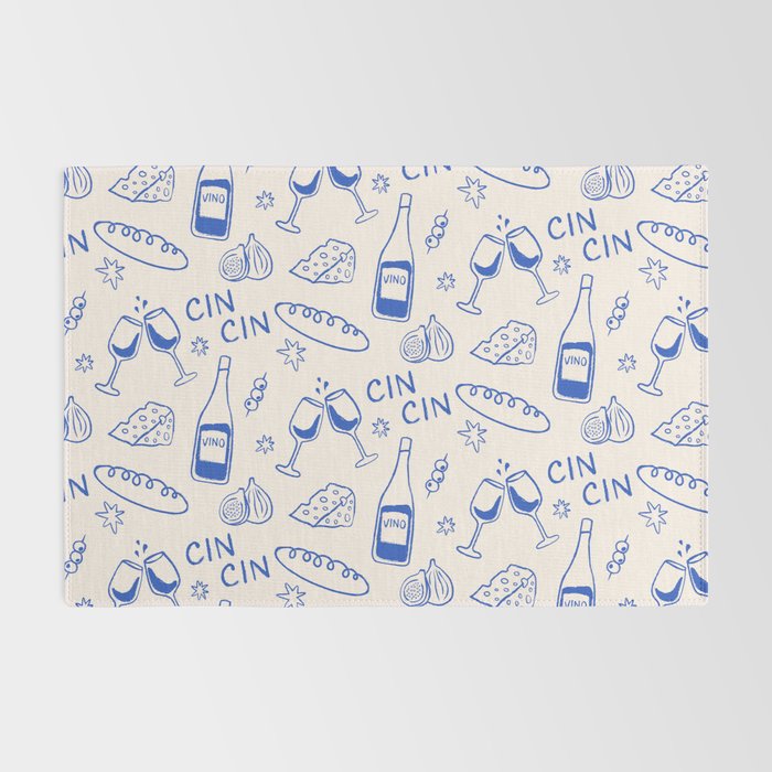 Wine and Cheese. Cheers Rug Gallery Image 2