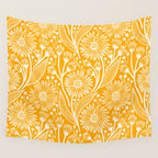 Saffron Coneflowers Wall Tapestry Gallery Image 4