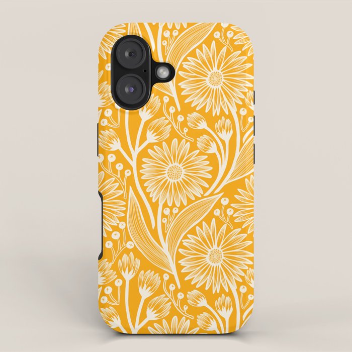 Saffron Coneflowers iPhone Case Gallery Image 1