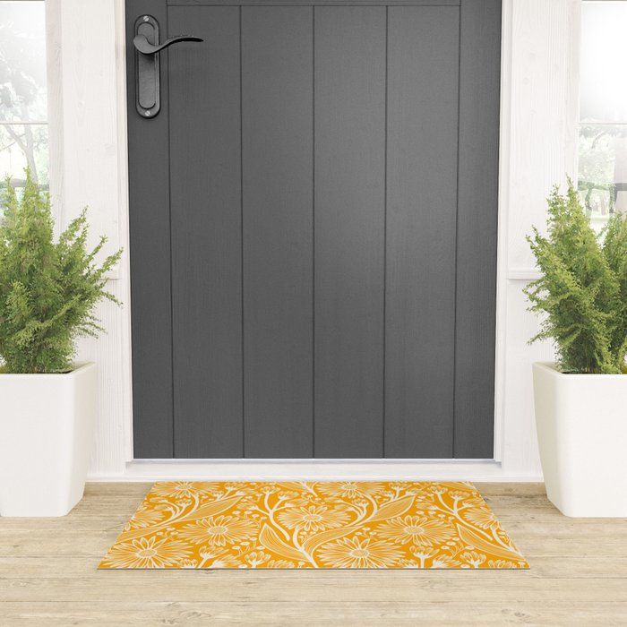 Saffron Coneflowers Welcome Mat Gallery Image 3