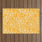Saffron Coneflowers Outdoor Rug Gallery Image 1