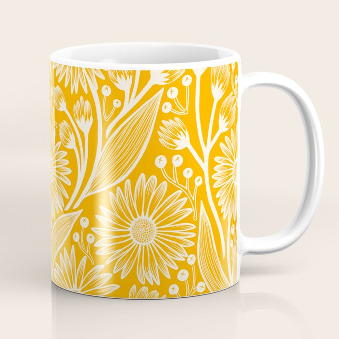 Saffron Coneflowers Coffee Mug Gallery Image 1