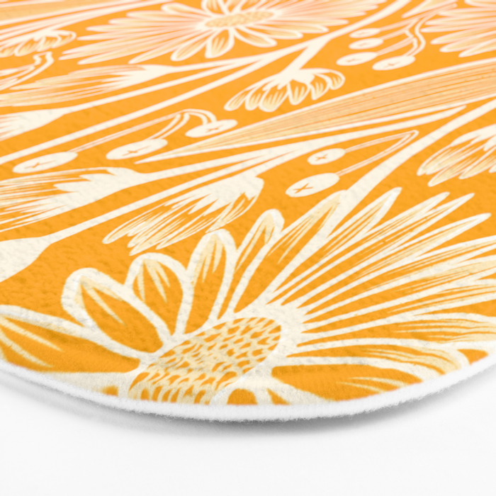 Saffron Coneflowers Bath Mat Gallery Image 3