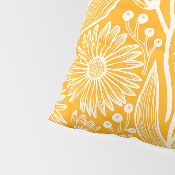 Saffron Coneflowers Pillow Sham Gallery Image 4