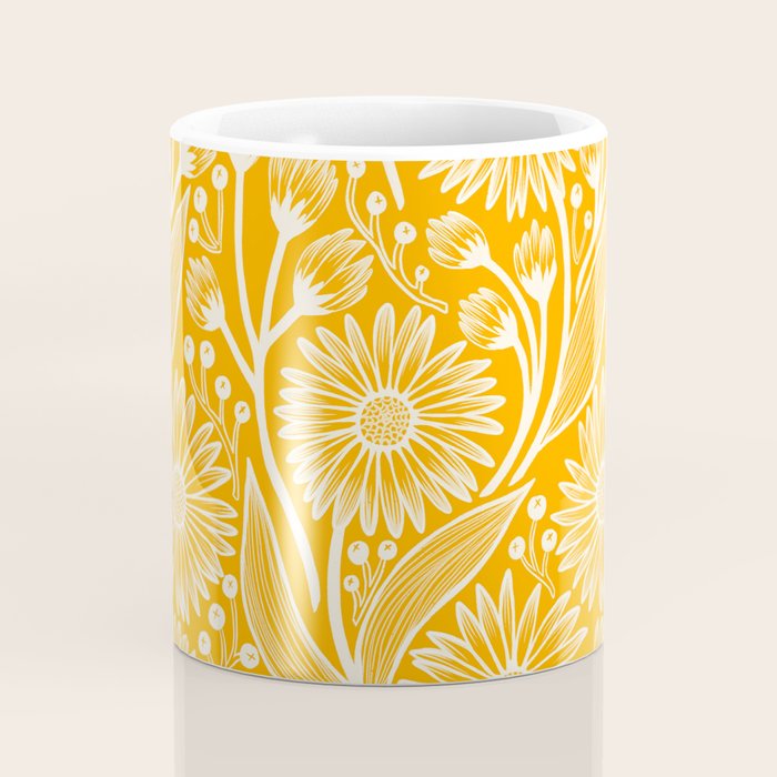 Saffron Coneflowers Coffee Mug Gallery Image 4