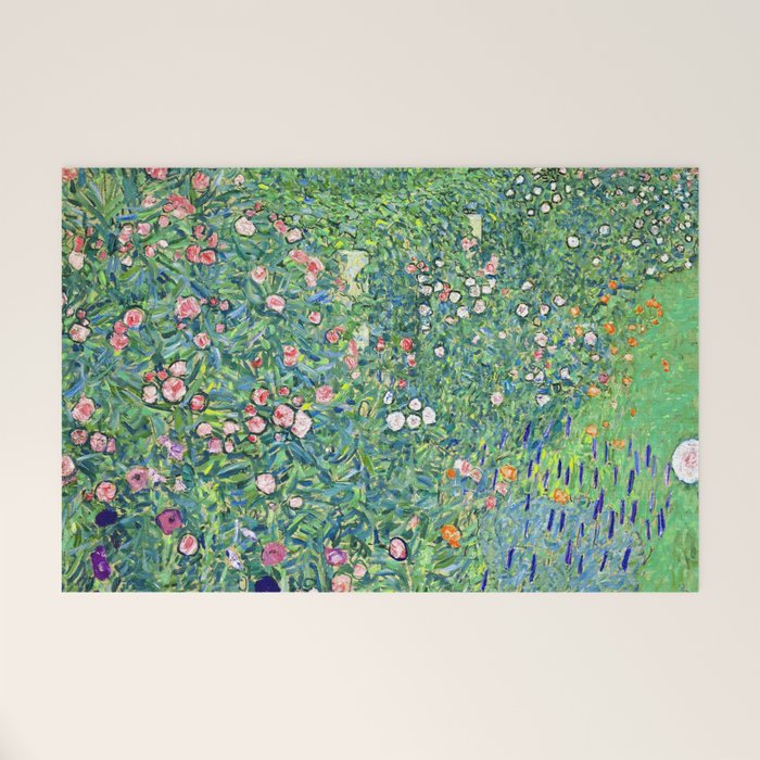 Gustav Klimt Italian Garden Welcome Mat Gallery Image 1