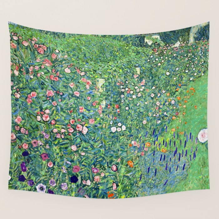 Gustav Klimt Italian Garden Wall Tapestry Gallery Image 4