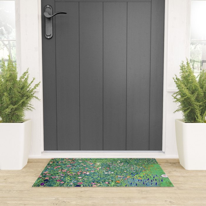 Gustav Klimt Italian Garden Welcome Mat Gallery Image 3