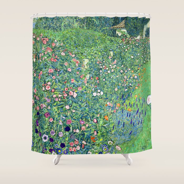 Gustav Klimt Italian Garden Shower Curtain Gallery Image 1