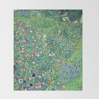 Gustav Klimt Italian Garden Throw Blanket Gallery Image 2
