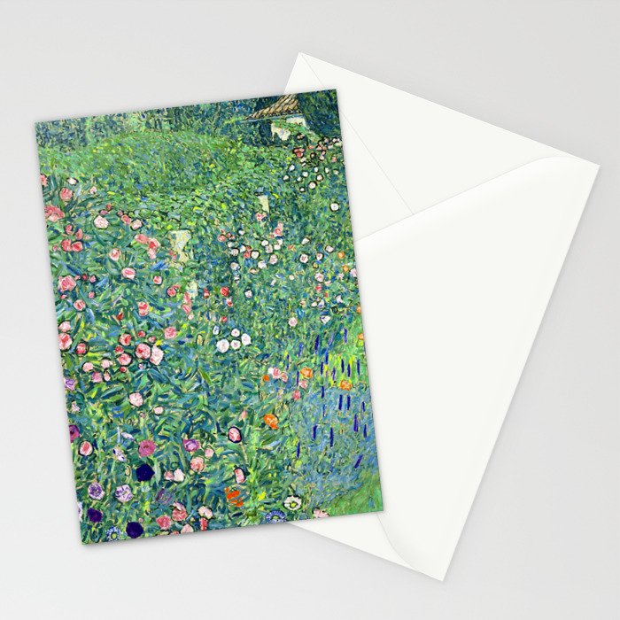 Gustav Klimt Italian Garden Stationery Card Gallery Image 2