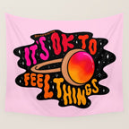 It's Ok to Feel Things Wall Tapestry Gallery Image 4