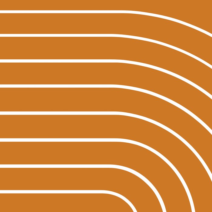 Minimal Arch XXII Bright 70s Orange Modern Geometric Lines Coffee Mug Gallery Image 2