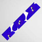 Blue Retro Flowers #decor #society6 #buyart Table Runner Gallery Image 3