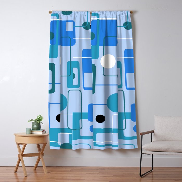 Mid Century Modern 74.2 Window Curtain Gallery Image 5