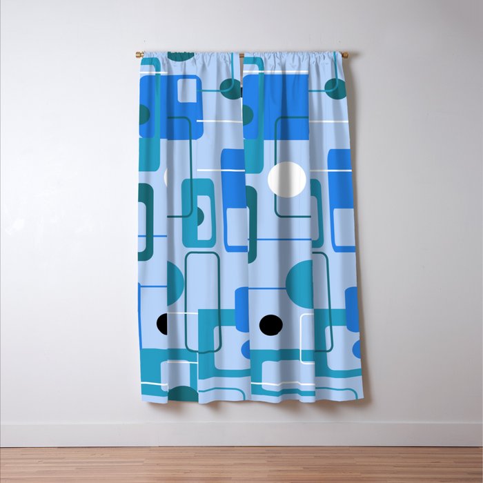 Mid Century Modern 74.2 Window Curtain Gallery Image 3