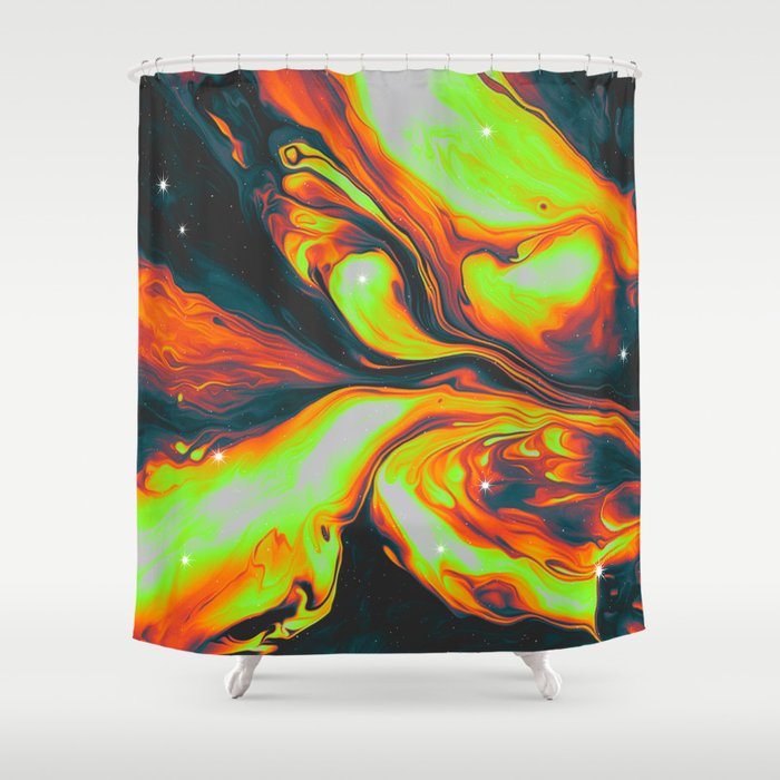 TWIN FLAME Shower Curtain Gallery Image 1
