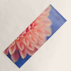 Enlightened -pink autumn dahlia flower photography Yoga Mat Gallery Image 1