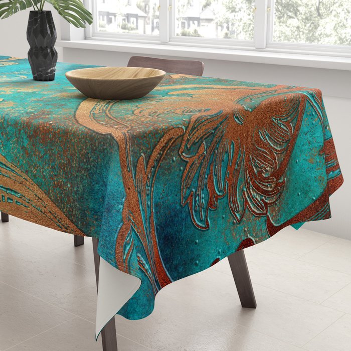 Ornament Rust Texture 07 Tablecloth Gallery Image 3