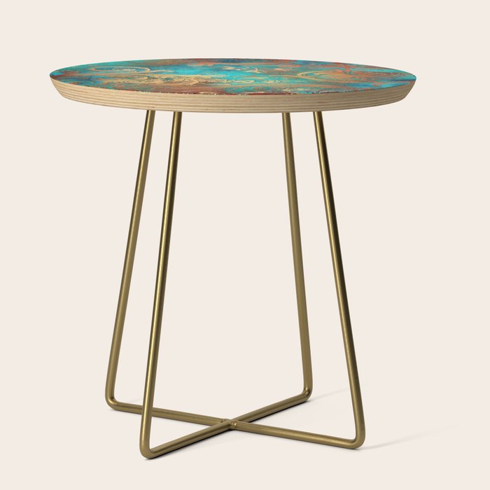 Ornament Rust Texture 07 Side Table Gallery Image 1