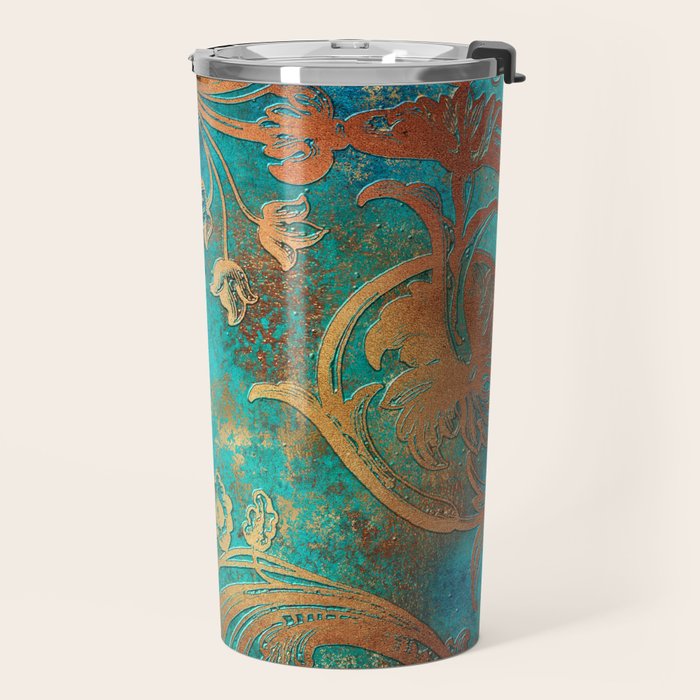 Ornament Rust Texture 07 Travel Mug Gallery Image 2