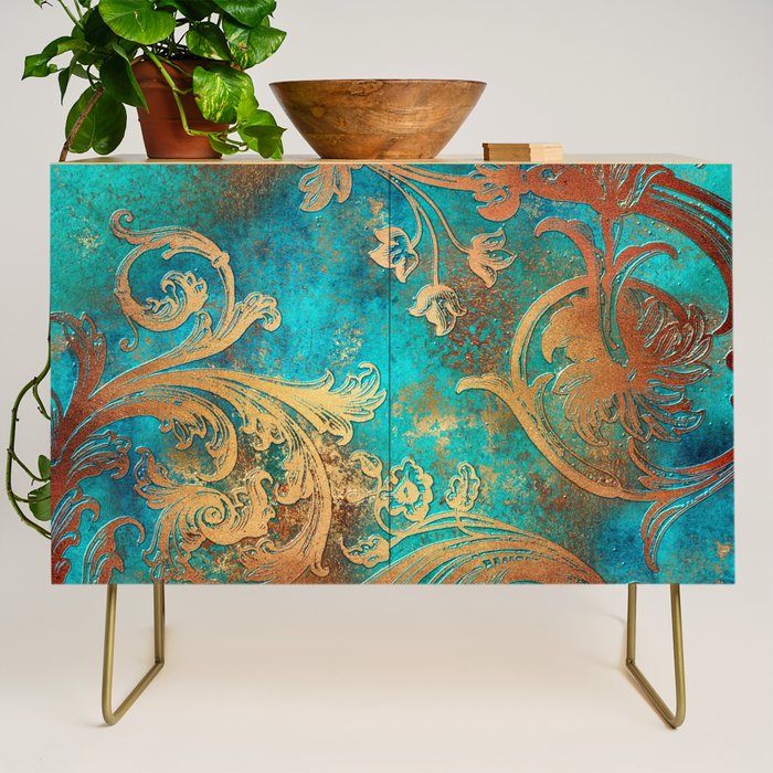 Ornament Rust Texture 07 Credenza Gallery Image 1