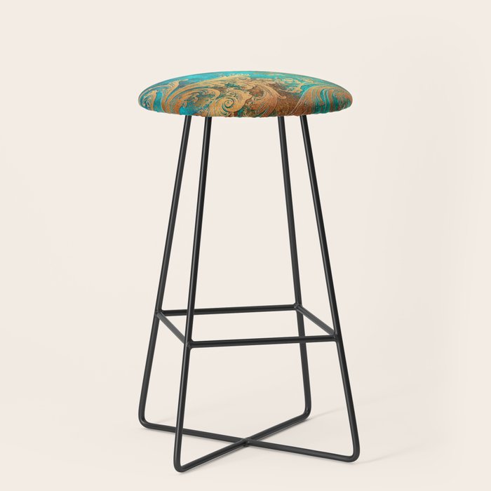 Ornament Rust Texture 07 Stool Gallery Image 1