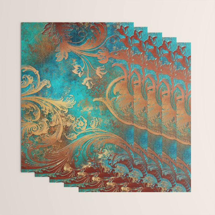 Ornament Rust Texture 07 Wrapping Paper Gallery Image 3