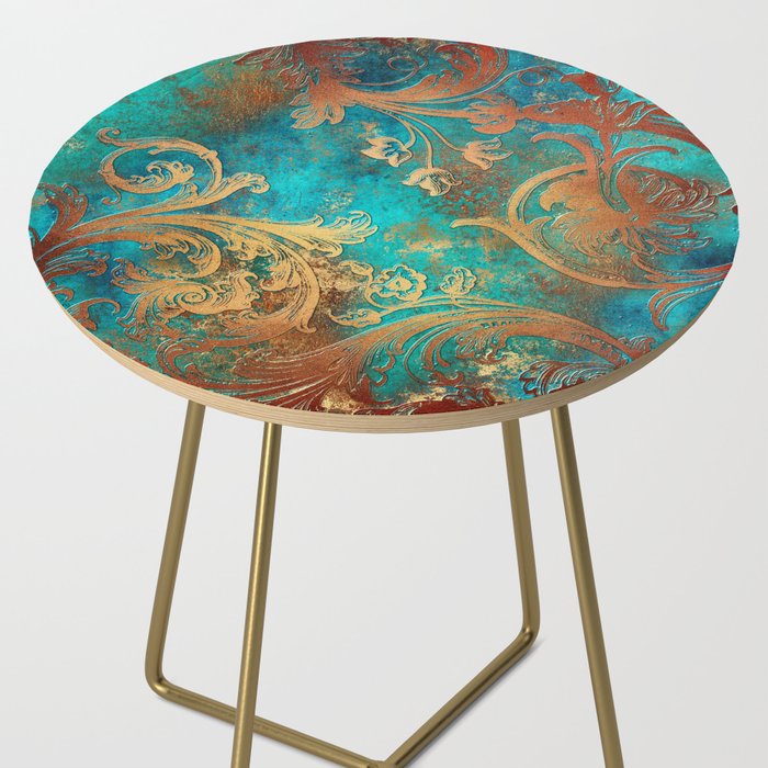 Ornament Rust Texture 07 Side Table Gallery Image 2