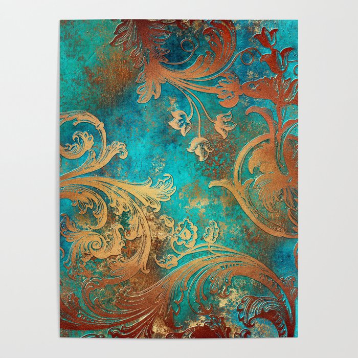 Ornament Rust Texture 07 Poster Gallery Image 4