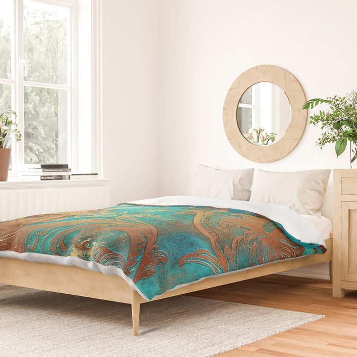 Ornament Rust Texture 07 Duvet Cover Gallery Image 2