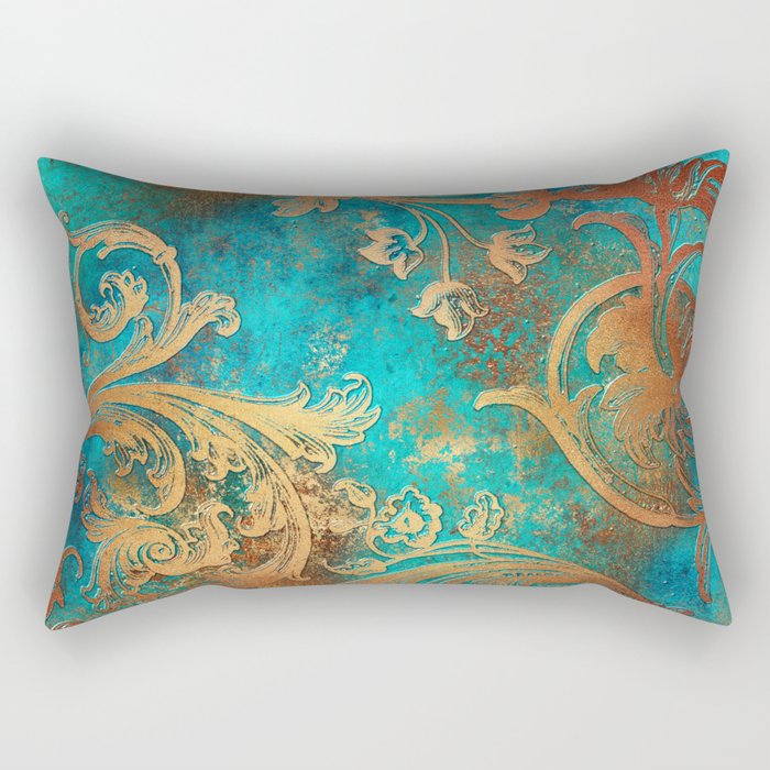 Ornament Rust Texture 07 Rectangular Pillow Gallery Image 1