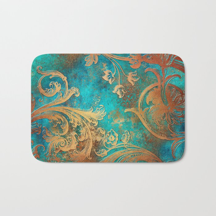 Ornament Rust Texture 07 Bath Mat Gallery Image 1