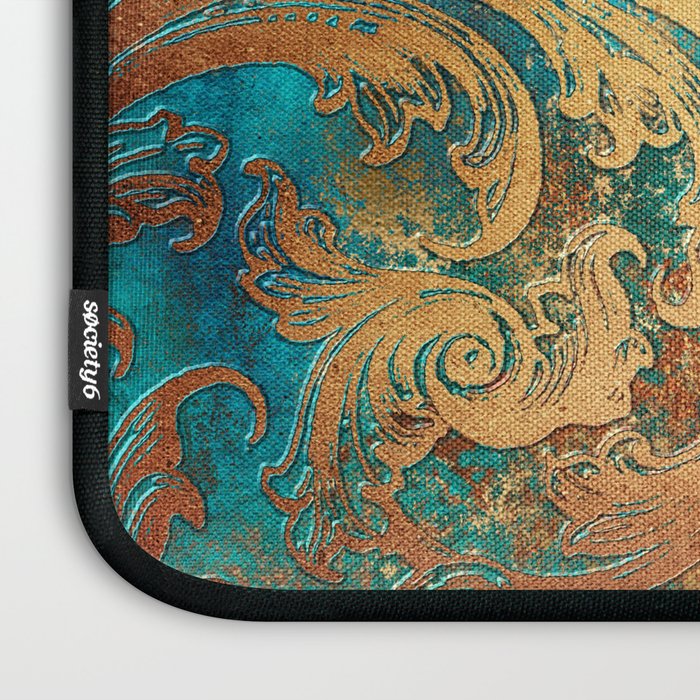 Ornament Rust Texture 07 Laptop Sleeve Gallery Image 3