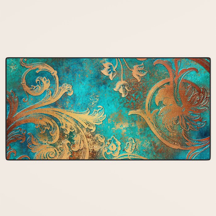 Ornament Rust Texture 07 Desk Mat Gallery Image 3