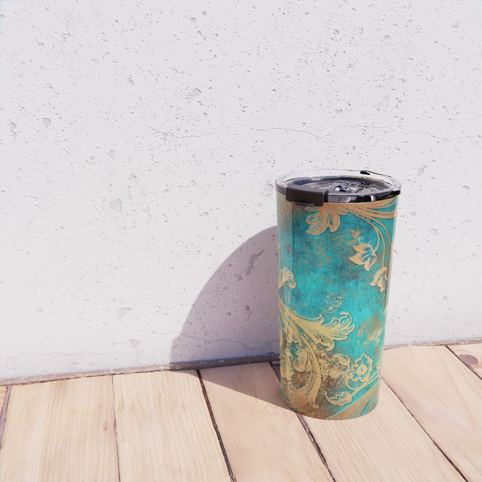 Ornament Rust Texture 07 Travel Mug Gallery Image 4