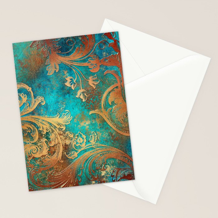 Ornament Rust Texture 07 Stationery Card Gallery Image 2