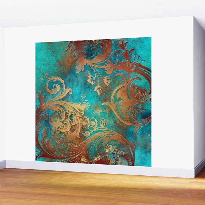 Ornament Rust Texture 07 Wall Mural Gallery Image 2