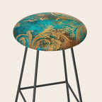 Ornament Rust Texture 07 Stool Gallery Image 2