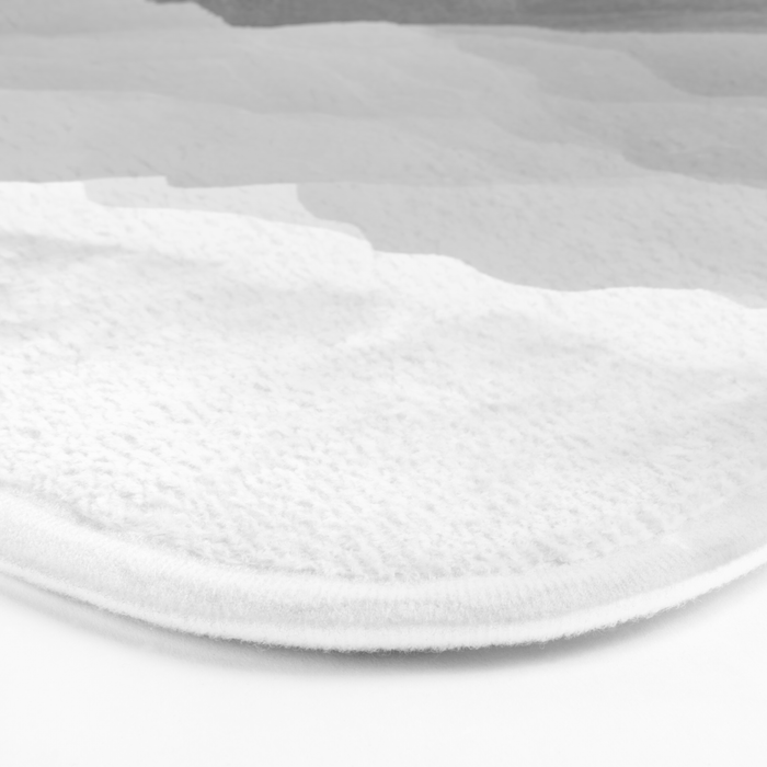 Forest Fade - Black and White Landscape Nature Photography Bath Mat Gallery Image 3