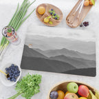 Forest Fade - Black and White Landscape Nature Photography Cutting Board Gallery Image 2